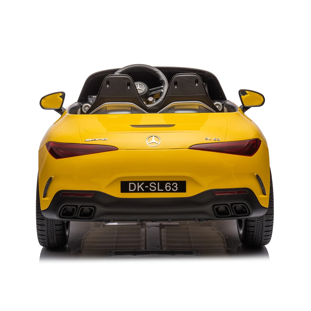 Mașină electrică Mercedes-Benz SL63 galben vopsită (69922) [4]
