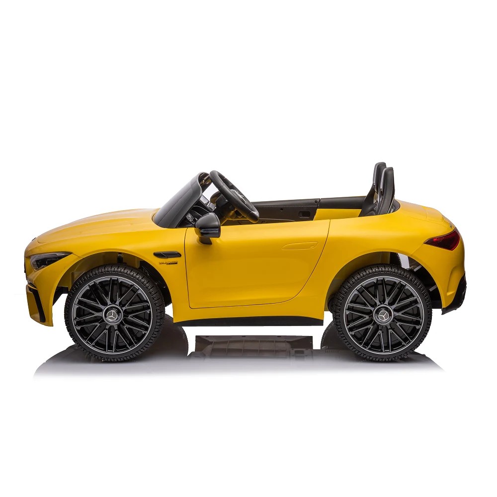 Mașină electrică Mercedes-Benz SL63 galben vopsită (69922) [6]