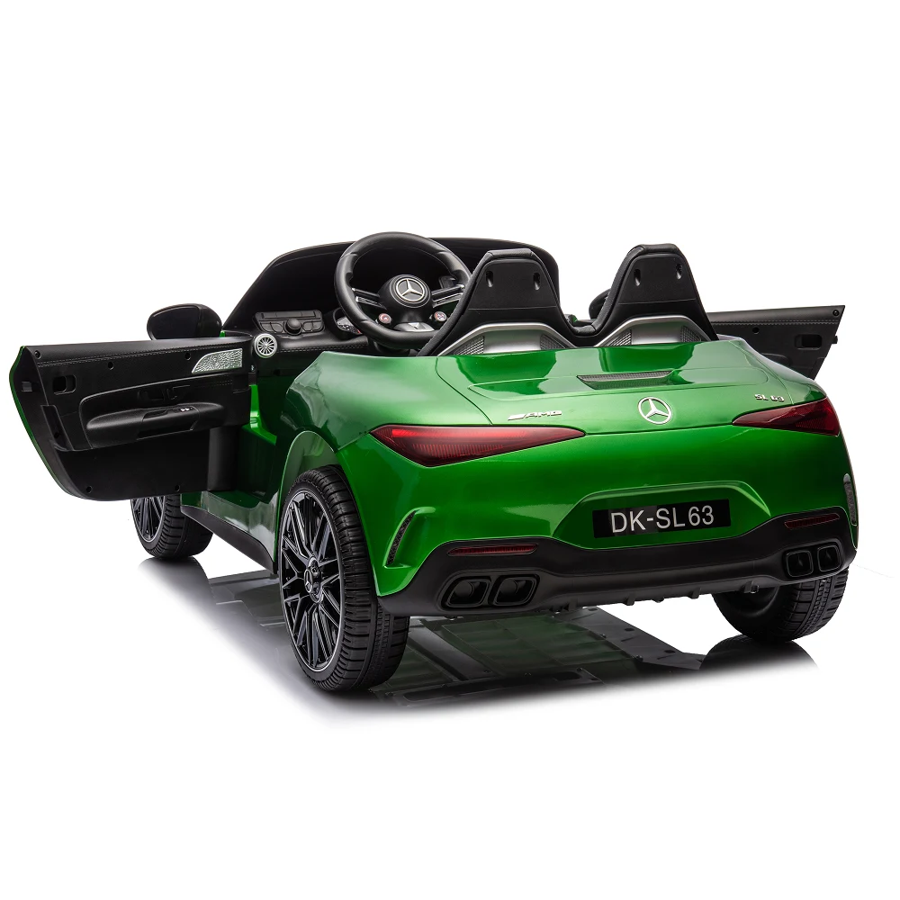 Mașină electrică Mercedes-Benz SL63 verde vopsit (69939) [6]