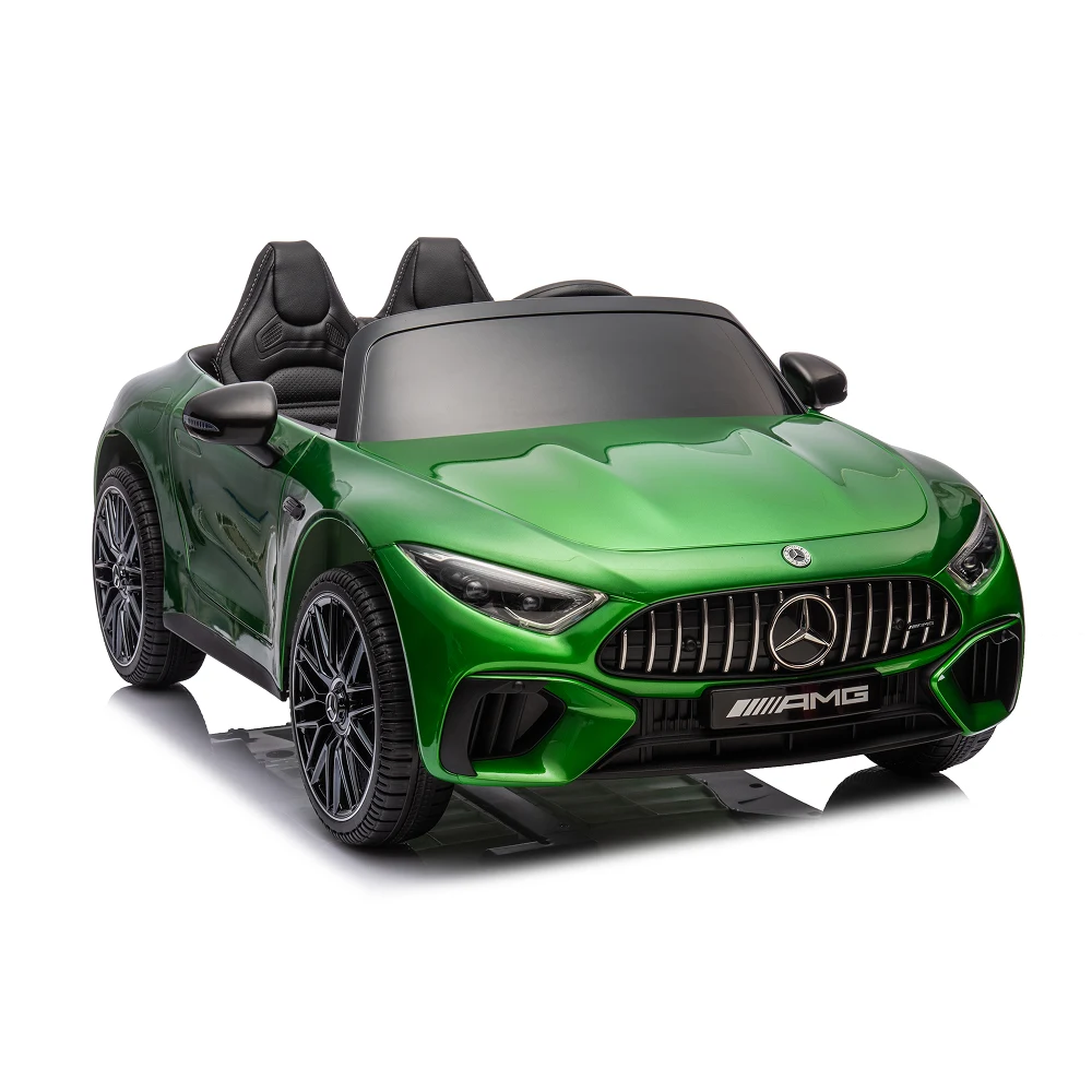 Mașină electrică Mercedes-Benz SL63 verde vopsit (69939) [3]