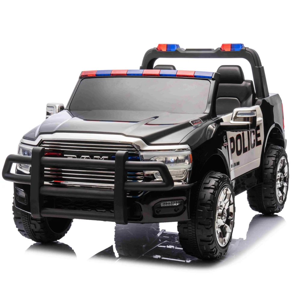 Jeep & RAM - Mașină electrică pentru copii de poliție RAM 3500 (JJ2599P/1 Politie)