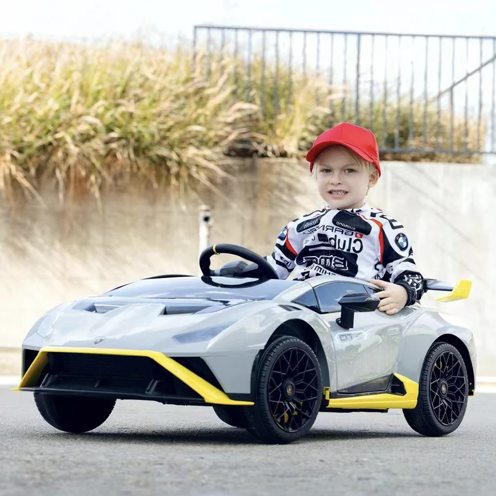 Mașină electrică pentru copii Lamborghini Huracán STO, gri (21169) [1]