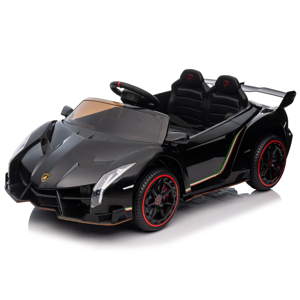 Lamborghini - Mașină electrică pentru copii Lamborghini Veneno (MX615B / 2 neagra)