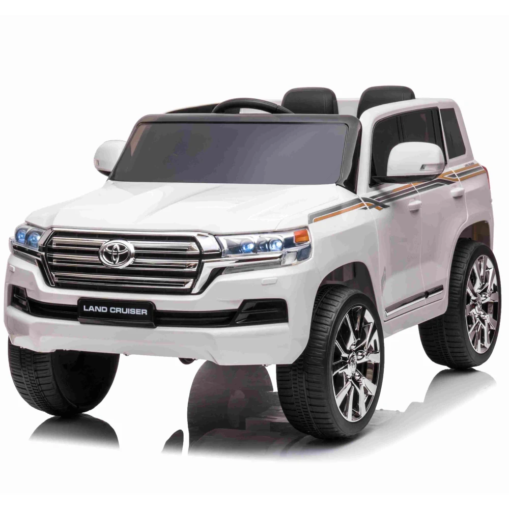 Toyota - Mașină electrică pentru copii Toyota Land Cruiser (JJ2022 / 1 alb)