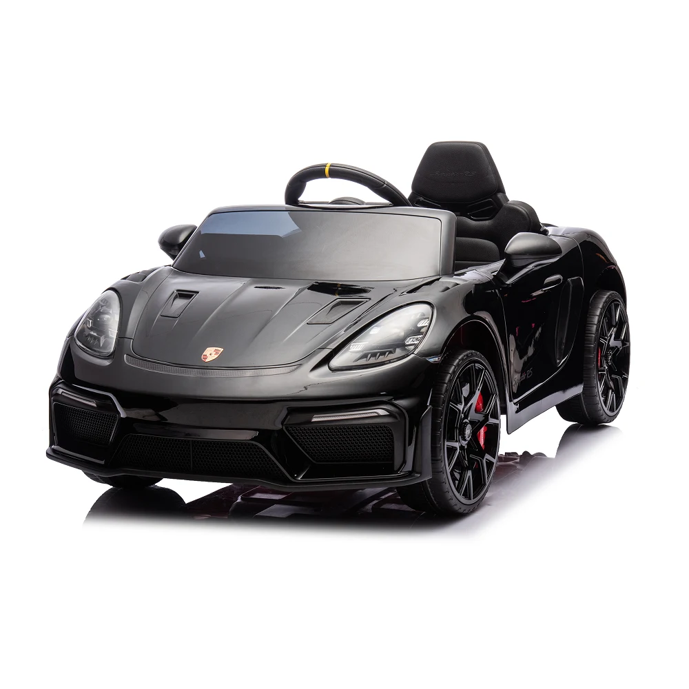Porsche - Mașină electrică Porsche 718 Spyder (P718 /2 neagra)