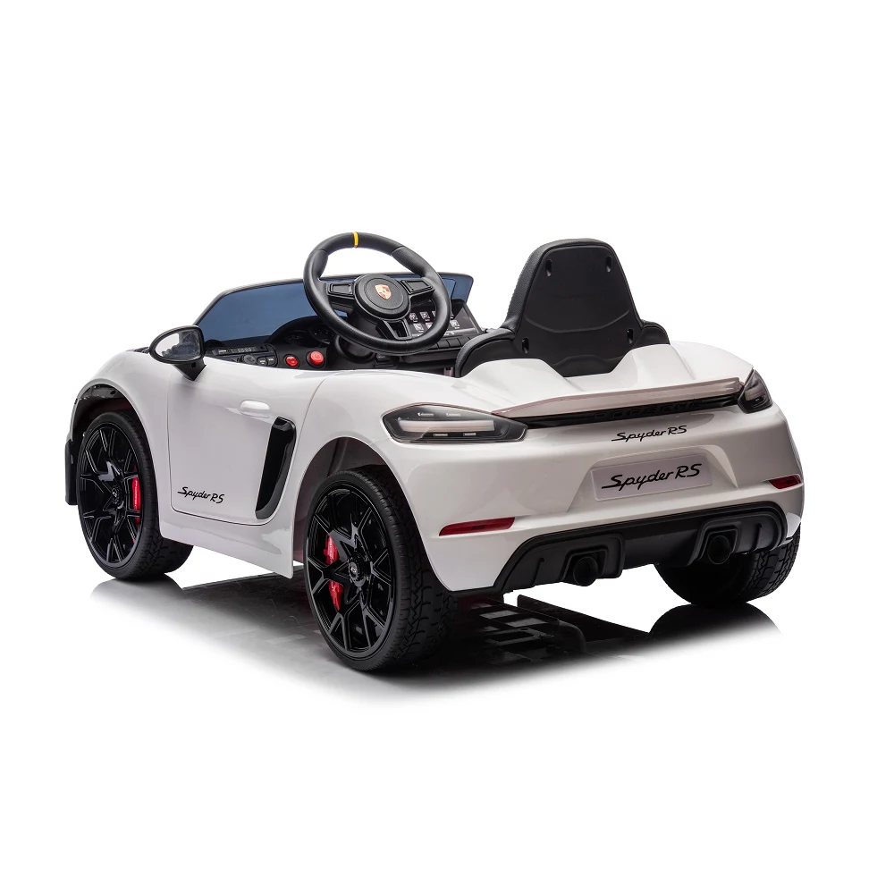 Mașină electrică Porsche 718 Spyder (P718 /3 alba) [3]