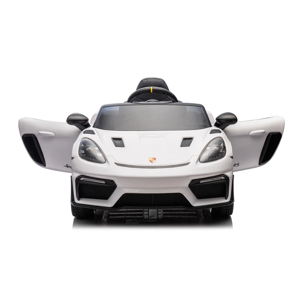 Mașină electrică Porsche 718 Spyder (P718 /3 alba) [2]