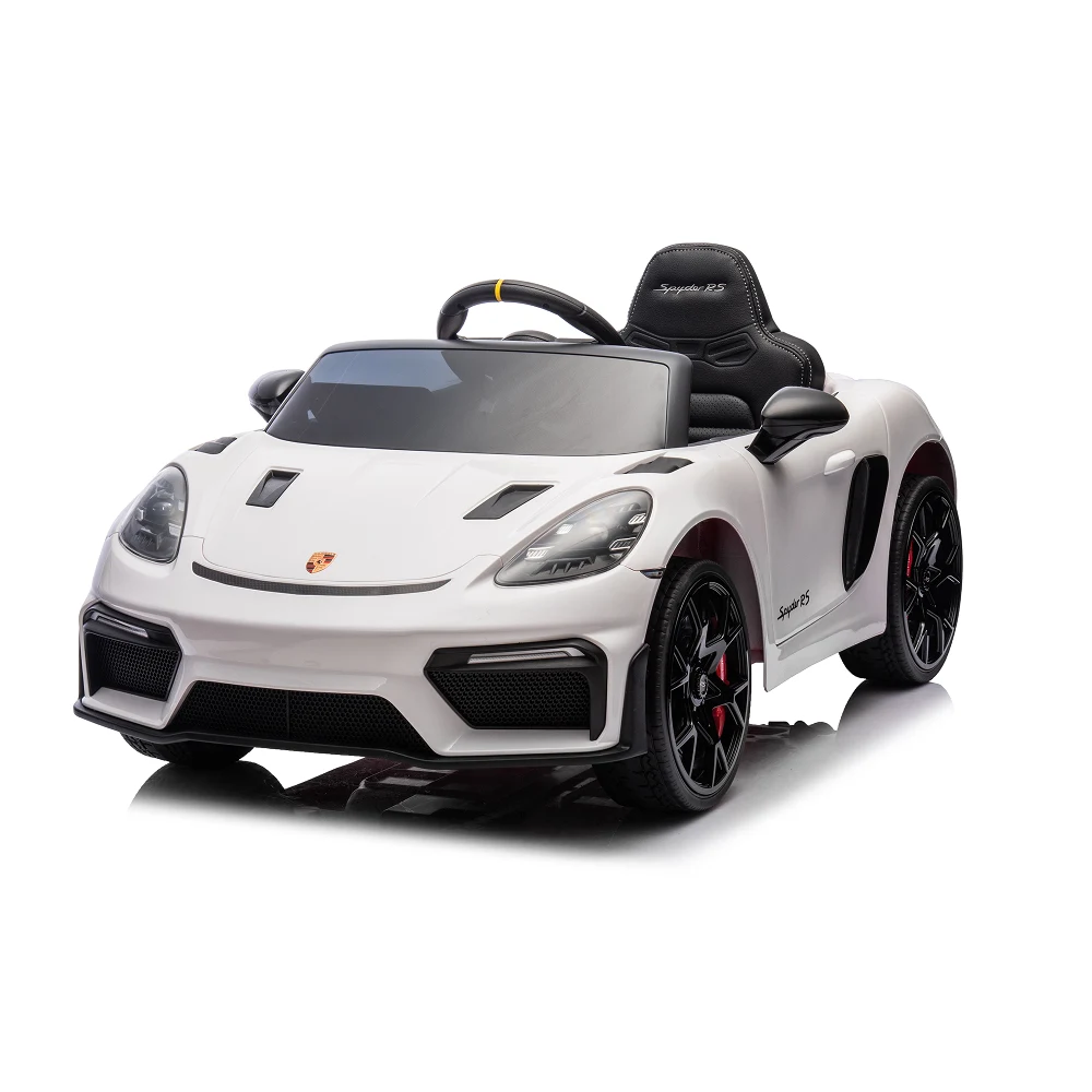 Porsche - Mașină electrică Porsche 718 Spyder (P718 /3 alba)