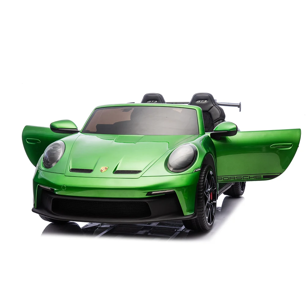 Mașină electrică Porsche 911 verde vopsit (P911/2 verde) [1]