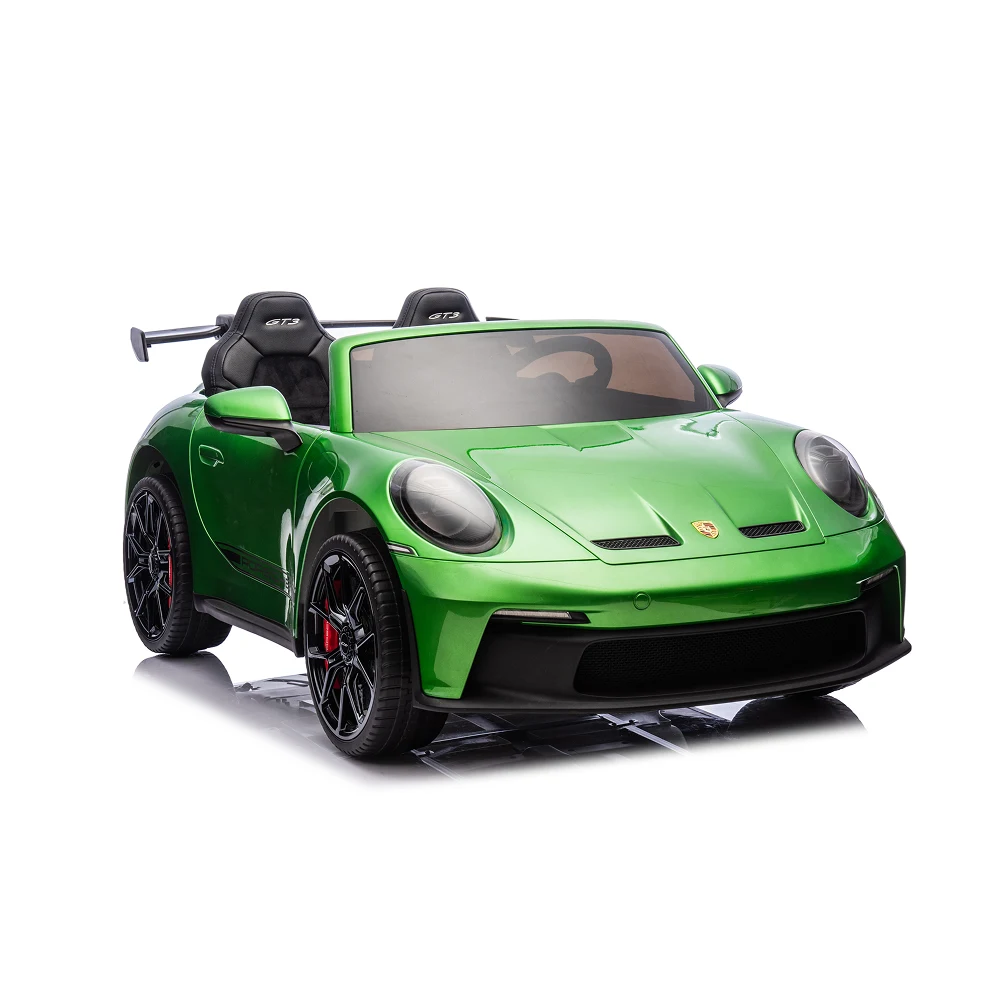 Mașină electrică Porsche 911 verde vopsit (P911/2 verde) [3]