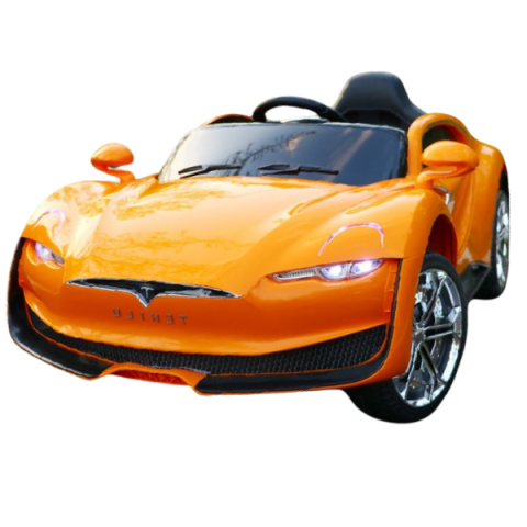 Mașini electrice - Masinuta electrica 6V7Ah, motor 380x2, roți EVA, scaun din piele