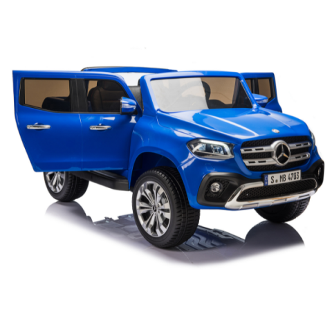 Masinuta electrica MERCEDES X-CLASS, 12V7Ah, motor 45Wx2, roți EVA, scaune din piele [10]