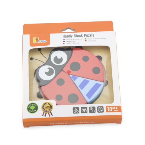 Mini puzzle cu diferite forme "Buburuza" [1]