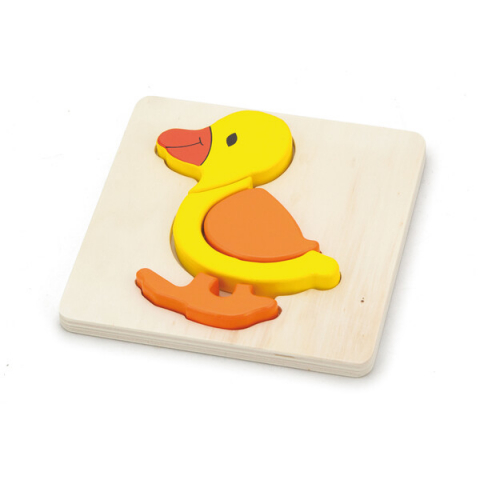 Puzzle - Mini puzzle cu diferite forme "Rața"