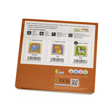 Mini-puzzle din lemn "Zebra" [2]