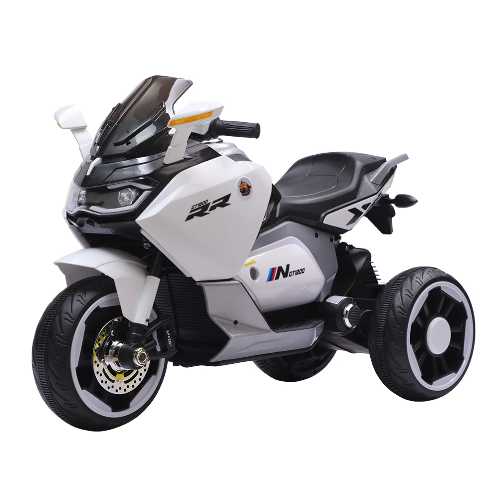 Transport pentru copii - Motocicletă electrică pentru copii, alb (21725)