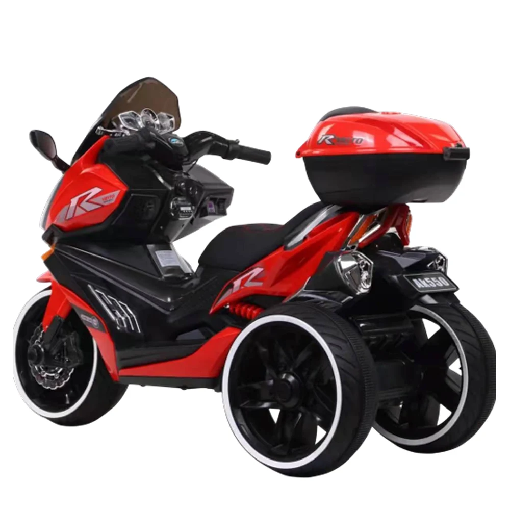 Motocicletă electrică pentru copii cu stație walkie-talkie, roșie (82341) [1]