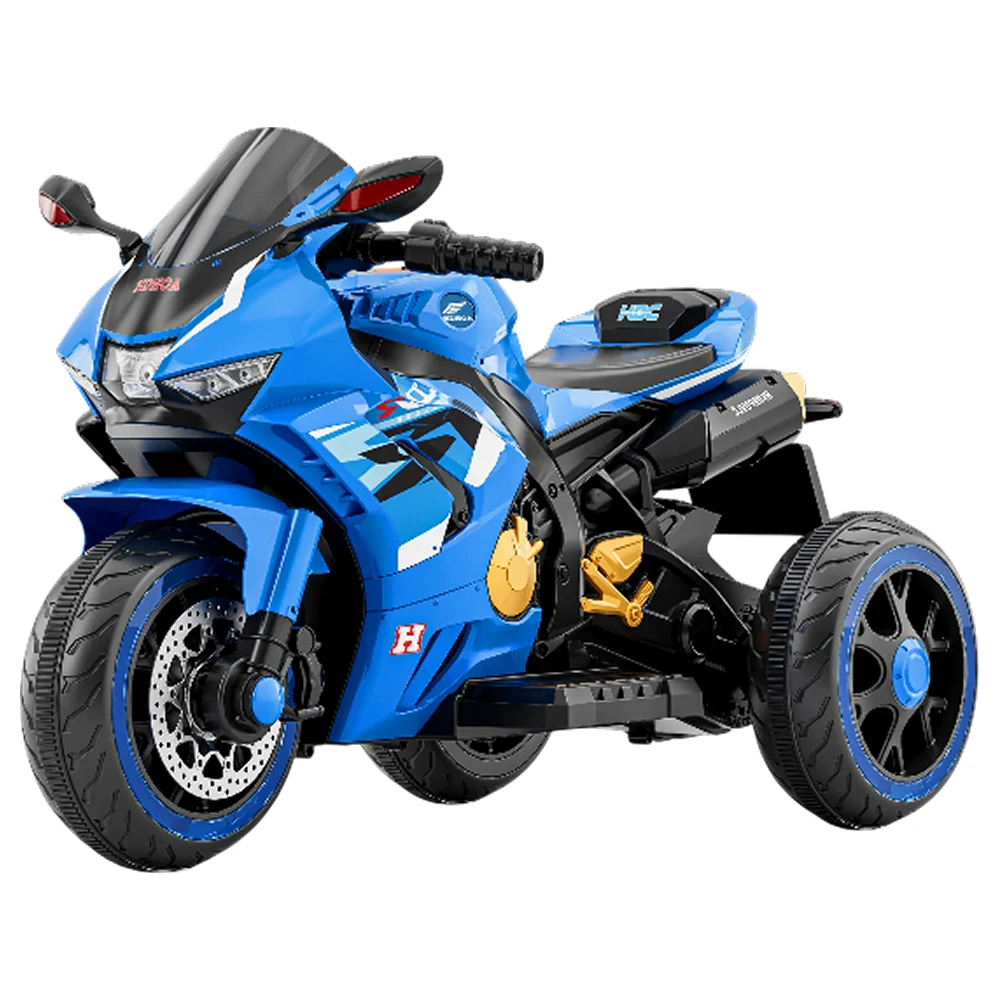 Vehicule electrice pentru copii - Motocicletă electrică pentru copii cu telecomandă, albastră (78186)