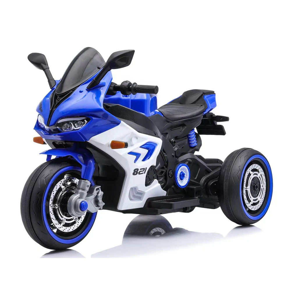 Vehicule electrice pentru copii - Motocicletă electrică pentru copii cu telecomandă, albastră (78293)