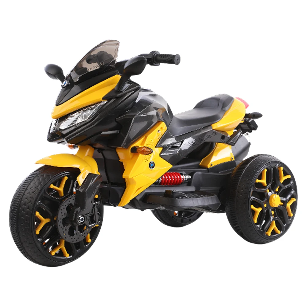 Vehicule electrice pentru copii - Motocicletă electrică pentru copii cu telecomandă, galbenă (56789)