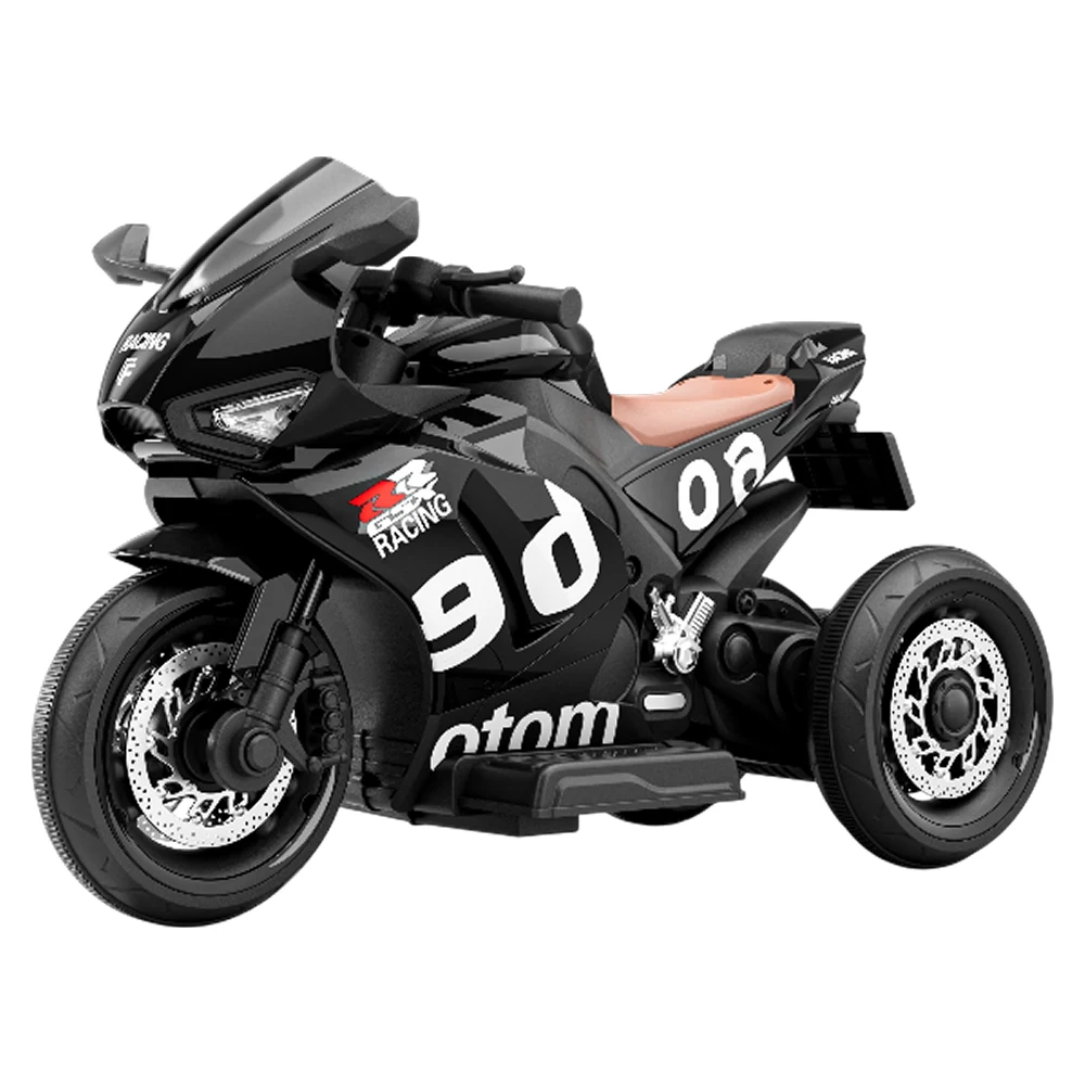 Vehicule electrice pentru copii - Motocicletă electrică pentru copii cu telecomandă, neagră (96307)