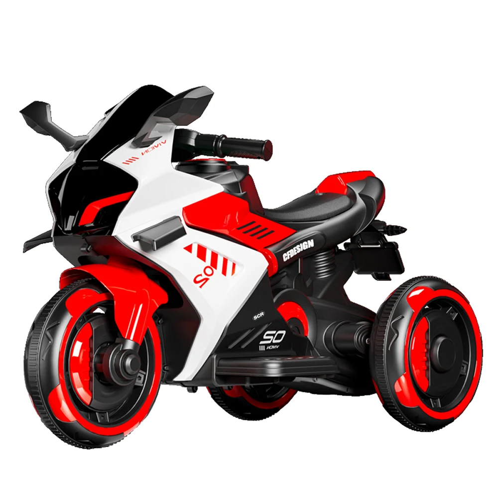 Vehicule electrice pentru copii - Motocicletă electrică pentru copii cu telecomandă, roșie (85297)