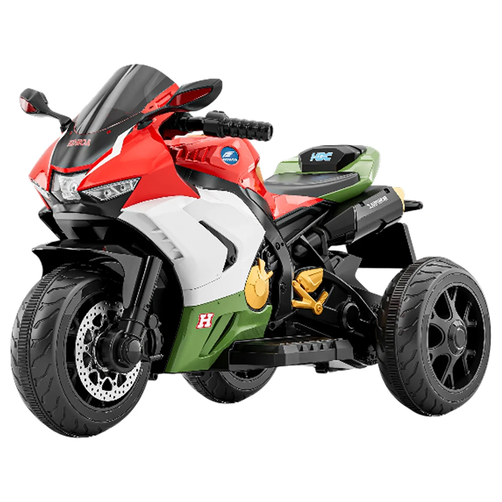 Vehicule electrice pentru copii - Motocicletă electrică pentru copii cu telecomandă, roșie-albă (67816)