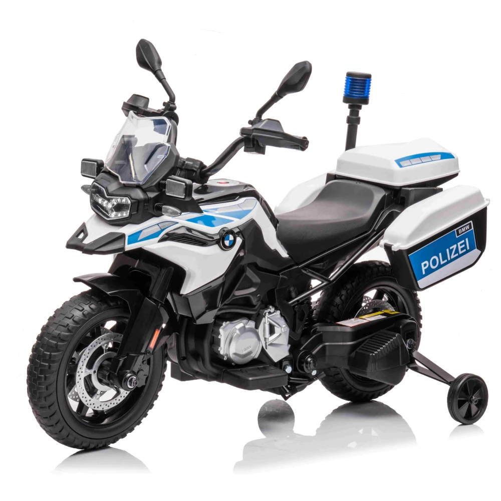 Vehicule electrice pentru copii - Motocicletă electrică pentru copii de poliție BMW F850 GS (JT5002B / 1 alb)