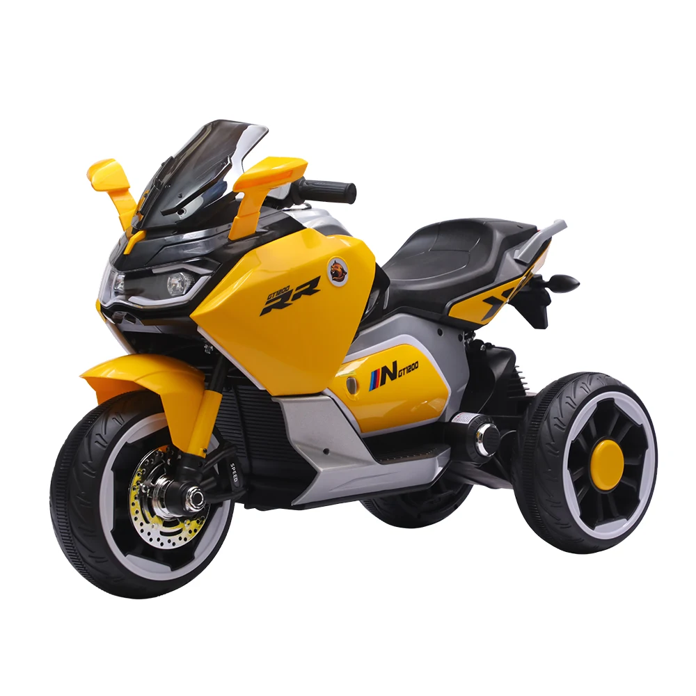 Transport pentru copii - Motocicletă electrică pentru copii, galben (21619)