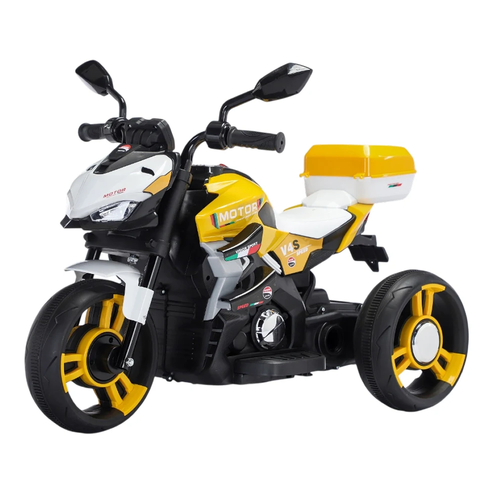 Motociclete electrice pentru copii - Motocicletă electrică pentru copii, galbenă (RT7788 / 3 galben)