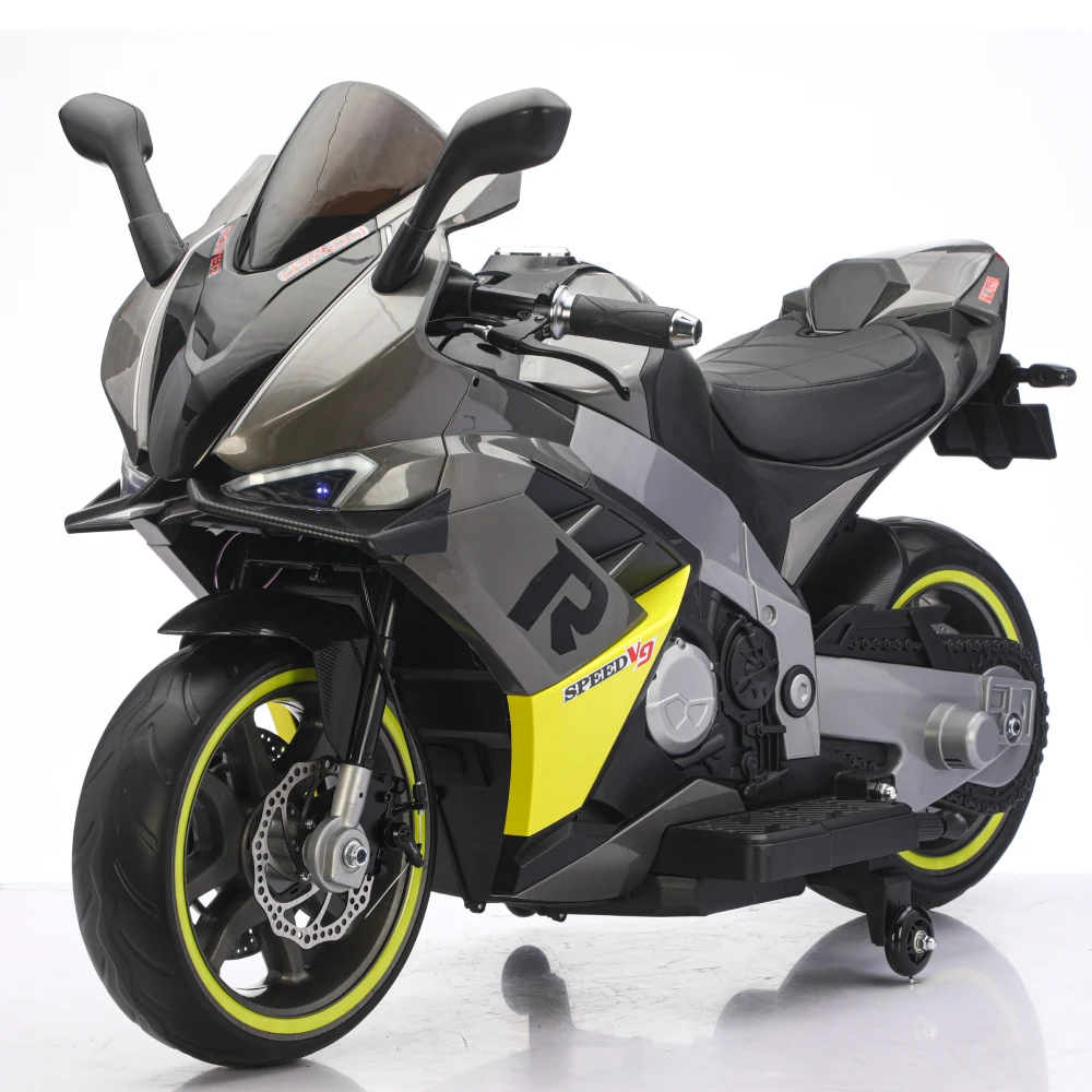 Motocicletă electrică pentru copii, gri (78962) [1]