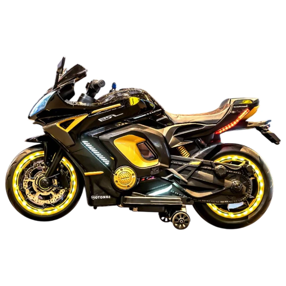 Motocicletă electrică pentru copii, neagră (63074) [1]