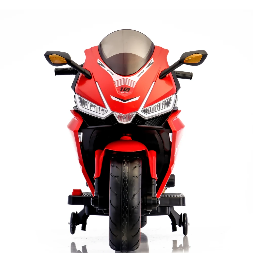 Motocicletă electrică pentru copii, roșie (56782) [6]