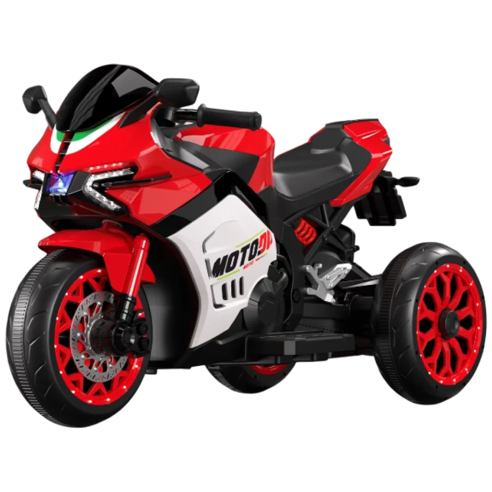 Vehicule electrice pentru copii - Motocicletă electrică pentru copii, roșie (64767)