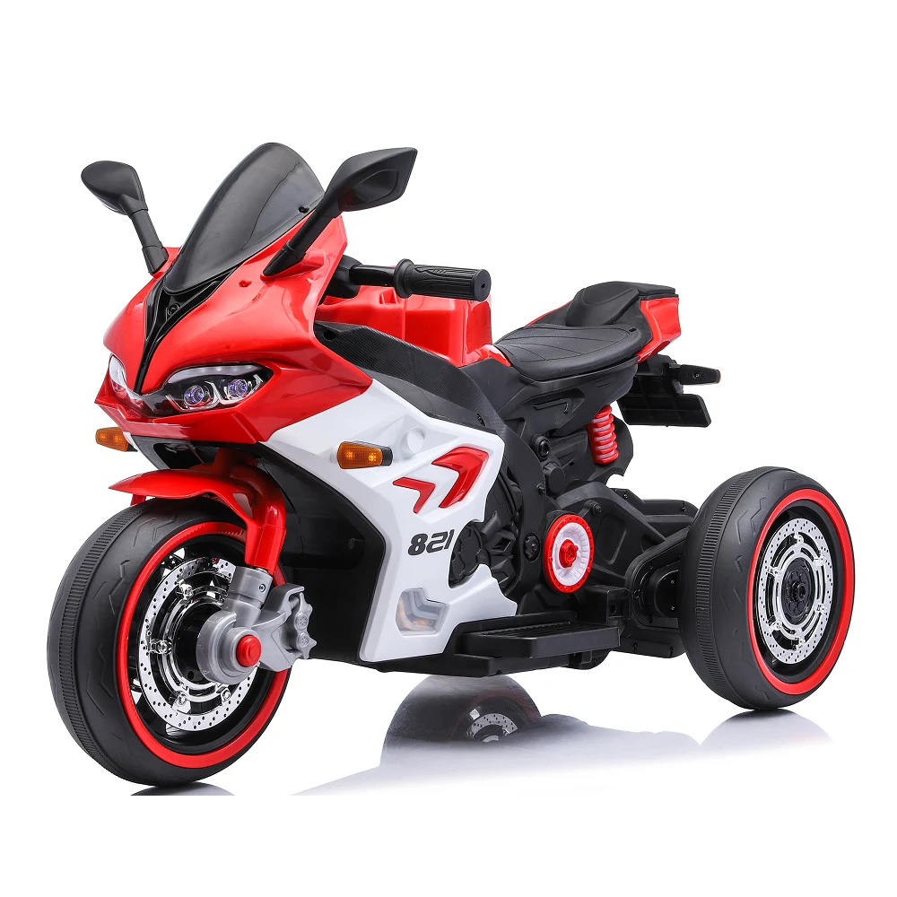 Vehicule electrice pentru copii - Motocicletă electrică pentru copii, roșie (64828)