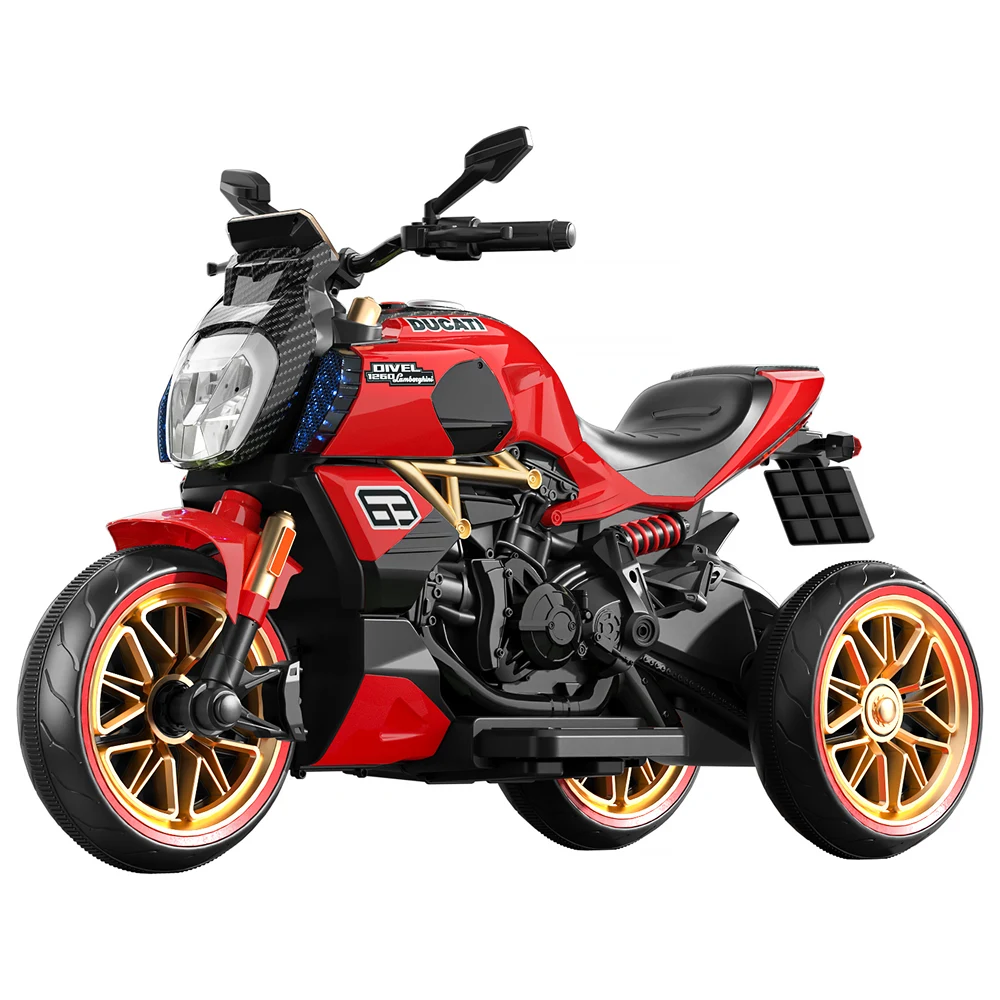 Vehicule electrice pentru copii - Motocicletă electrică pentru copii, roșie (67827)