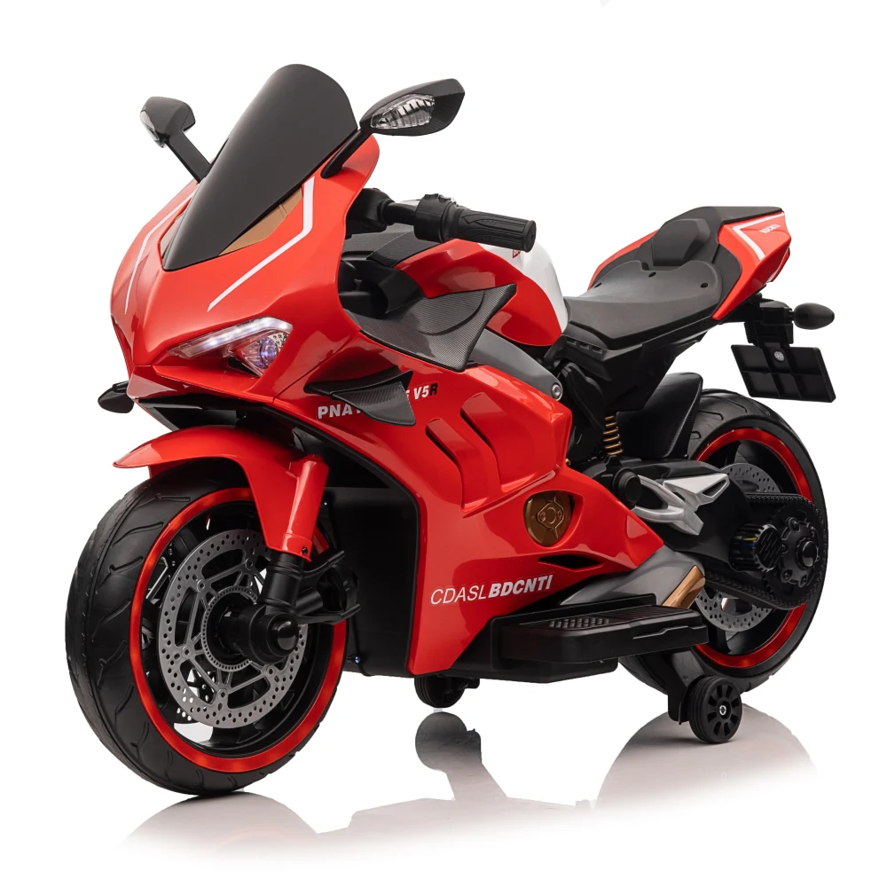 Vehicule electrice pentru copii - Motocicletă electrică pentru copii, roșie (67898)