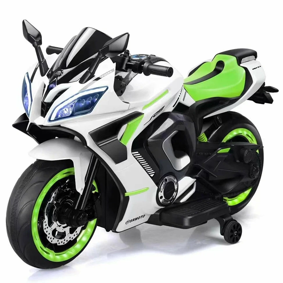 Vehicule electrice pentru copii - Motocicletă electrică pentru copii, verde (96300)