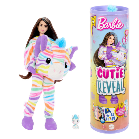 Păpușe - Păpușa Barbie Cutie „Barbie într-un costum de unicorn, de pluș”