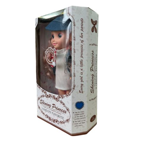 Păpușă cu păr roz, 34 cm [1]