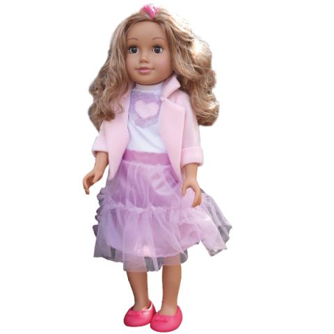 Păpușa în rochie violetă, 45 cm [1]
