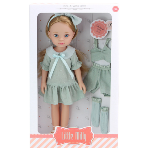 Păpușa "Mica Milly", în rochie azurie, 33 cm [9]