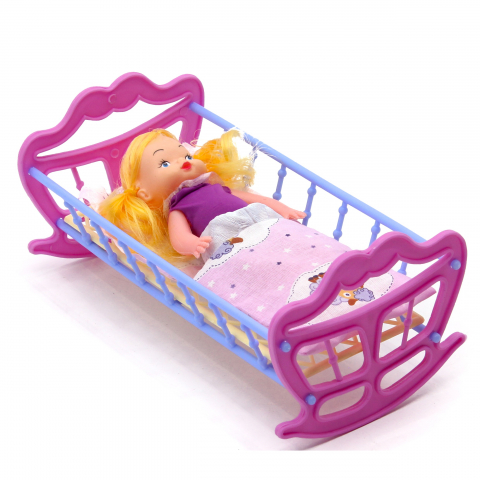 Pătuț cu păpușă  în asort. [11]