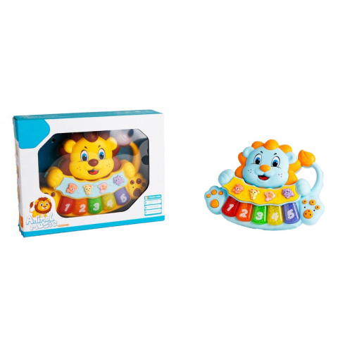 Pian interactiv cu functii, lumini si sunete, Leu [4]