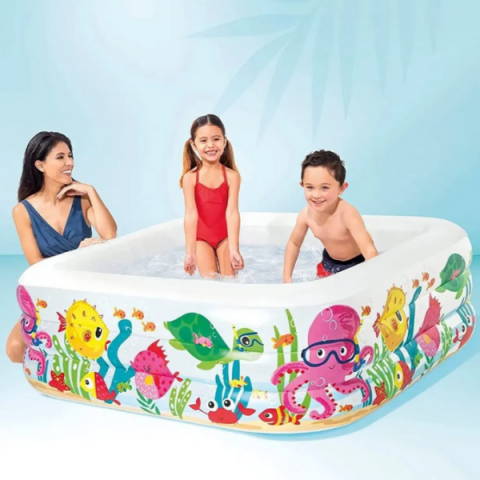 INTEX Piscina gonflabilă "Acvariul marin", 159 x 159 x 50 cm, 340l, 3+ [2]