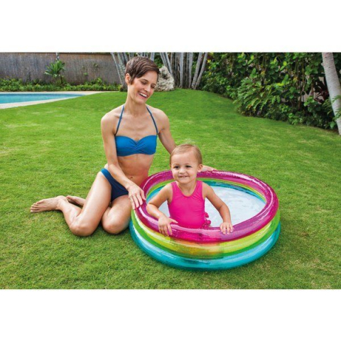 INTEX Piscină gonflabilă pentru copii “Curcubeu” 86×25 cm, 63 L, 1-3 ani [1]