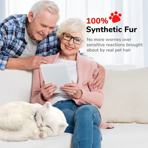 Pisicuță albă cu imitație de respirație [5]