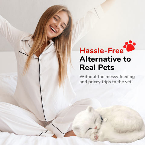 Pisicuță albă cu imitație de respirație [4]