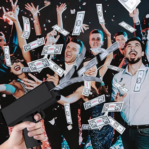 Pistol cu bani electric, 100 de bancnote [7]