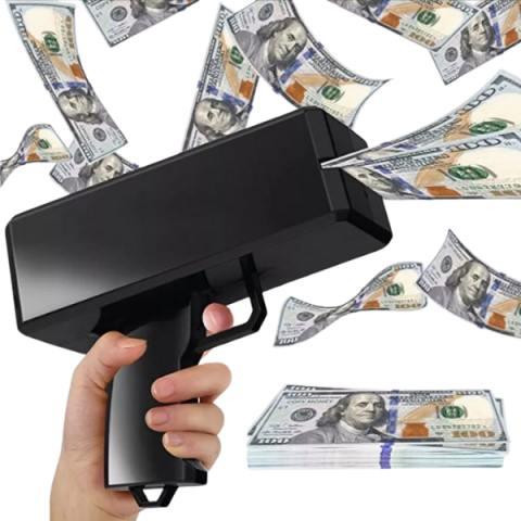 Pistol cu bani electric, 100 de bancnote [4]